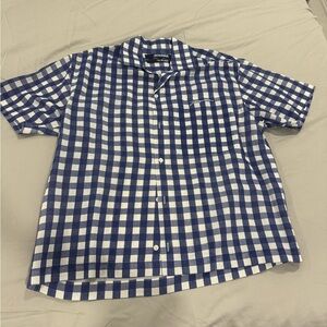 Jacquemus - MELO SHIRT- “le splash”-Men's Blue and White Checkered Shirt